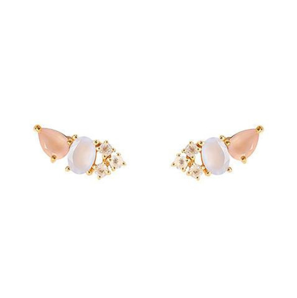 3種の美しい天然石【leah alexandra】MULTI EAR CLIMBERS LEAH ALEXANDRA MULTI EAR CLIMBERS | Garmentory