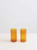 La Gent Maison Balzac Tall Set of 2 Coucou Glass - Miel - Thumbnail 2