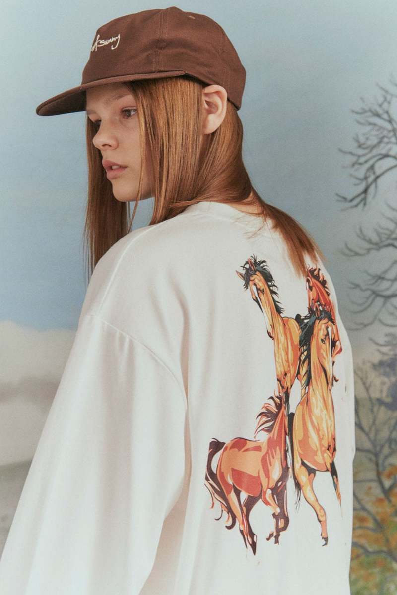 House of Sunny Wild Horses Skate Tee - white | Garmentory