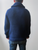 Eleven Six Knits MEN'S SHAWL COLLAR CARDIGAN - NAVY - Thumbnail 2