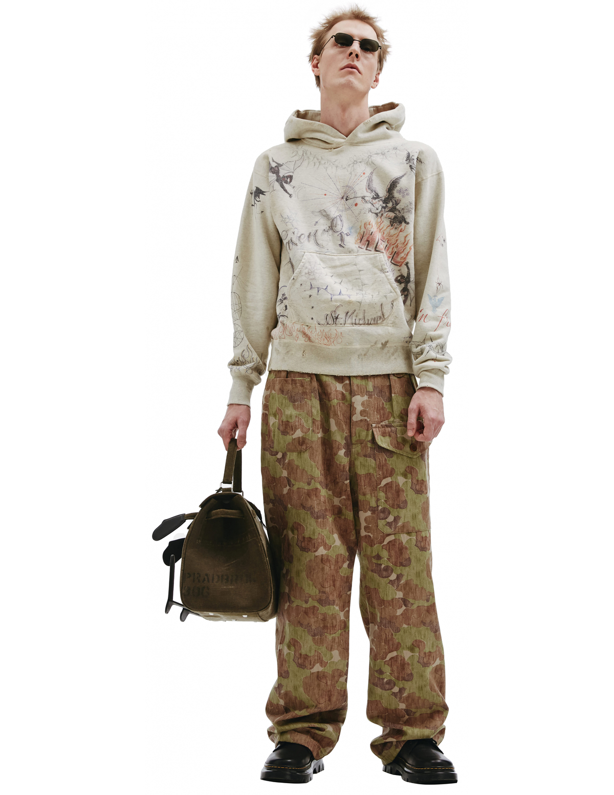 21aw SAINT MICHAEL HOODIE DR.WOO GRAY XL＊セントマイケル