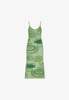 House of Sunny Hockney Dress - Lilypads Palm Green - Thumbnail 1