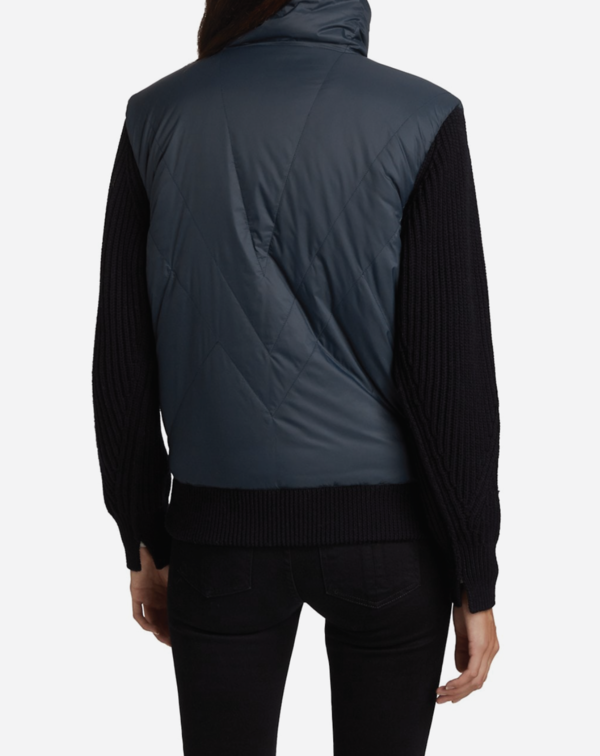 Rag & Bone Mikaela Zip Up Black/Navy Garmentory