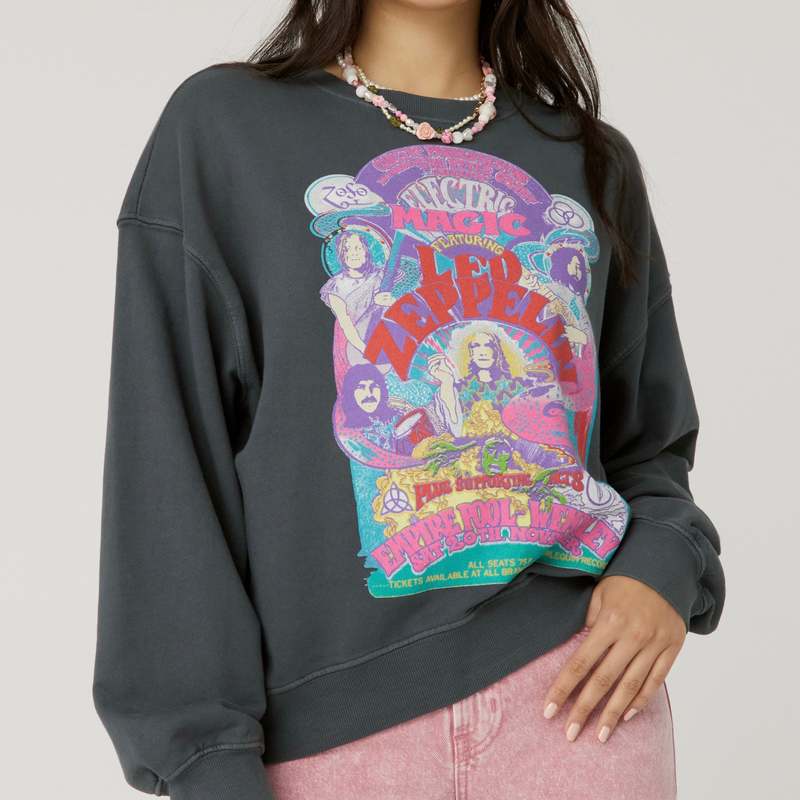 Daydreamer Led Zeppelin Electric Magic Crewneck sweater - VINTBLK |  Garmentory