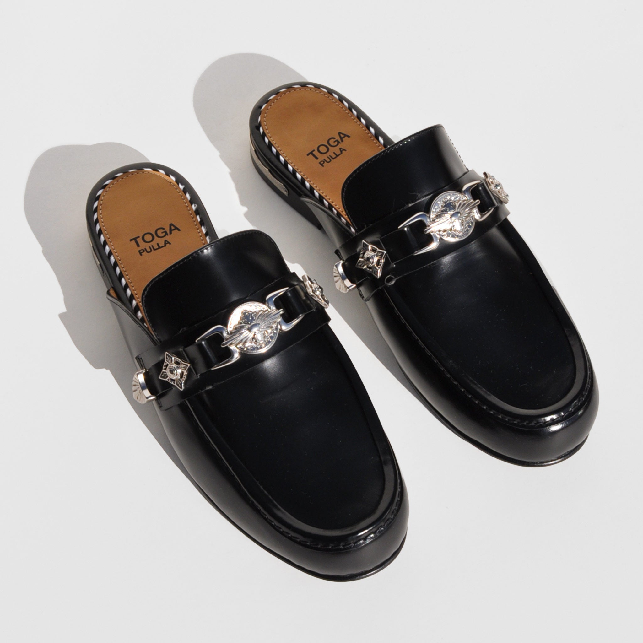Toga Pulla Classic Loafer Mules - Black | Garmentory