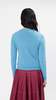 Marni Long Sleeve Recycled Cashmere with Flower Intarsia - Turquoise - Thumbnail 3