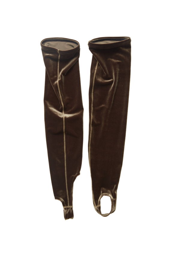 Simone Wild Velvet Aerobic Socks - Olive Green