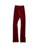 Simone Wild Velvet Flair Leg Pants - Wine - Thumbnail 1
