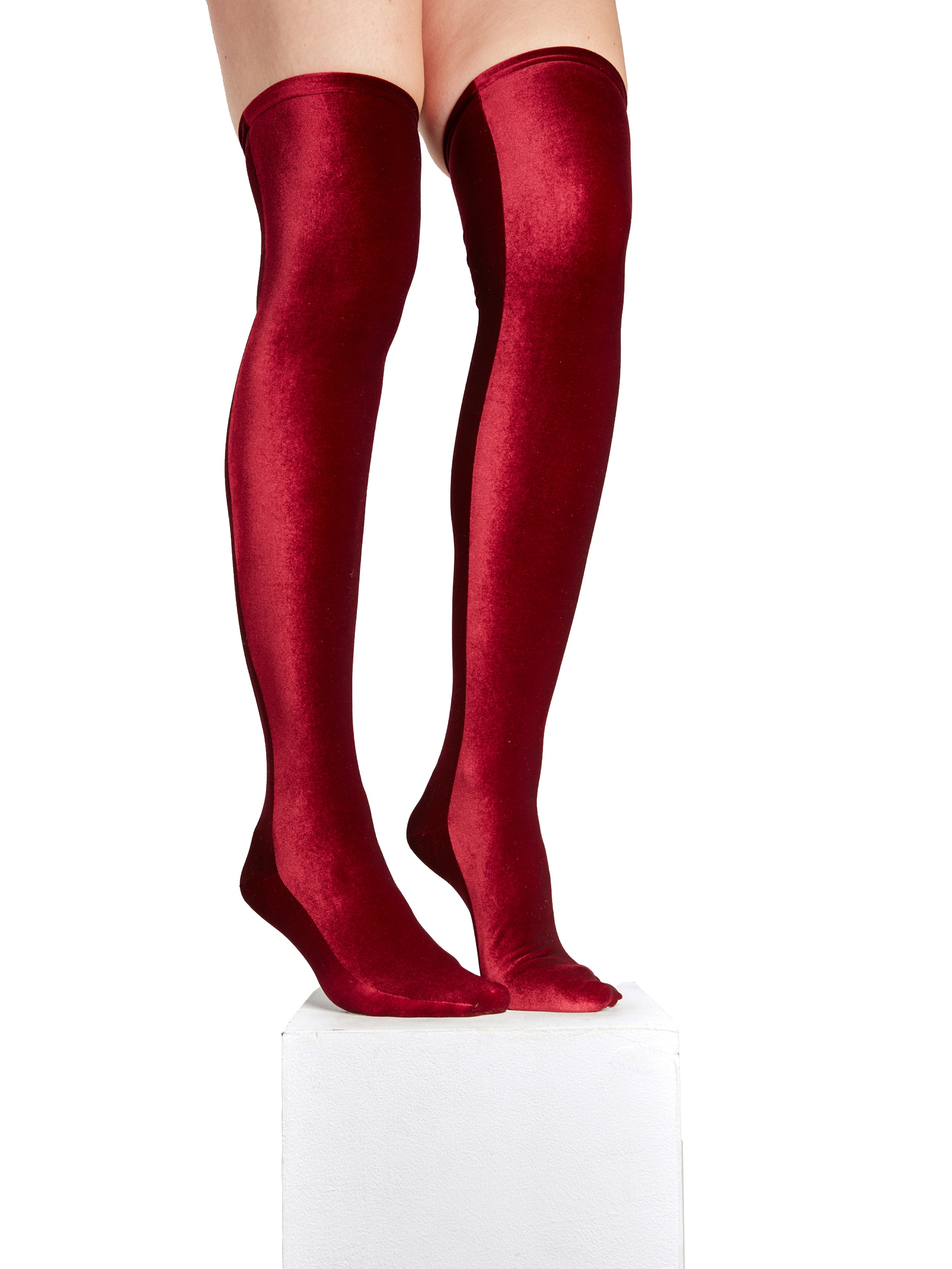 SIMONE WILD/シモーネ ワイルド　OVER KNEE SOCKS Simone Wild Velvet Overknee Socks | Garmentory