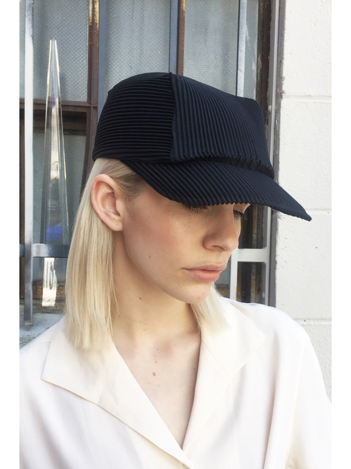 Issey Miyake Pleats Ball Cap - Black | Garmentory