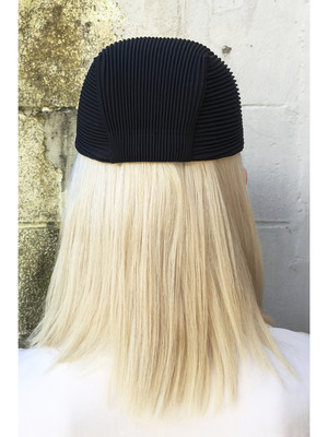 Issey Miyake Pleats Ball Cap - Black | Garmentory