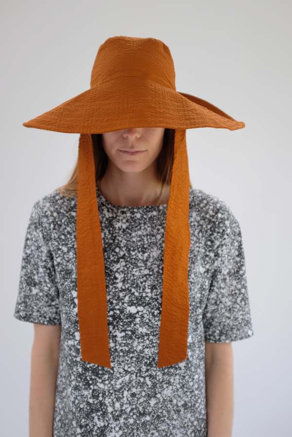 Beklina Tie Hat - Brown