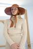 Beklina Tie Hat - Brown - Thumbnail 6