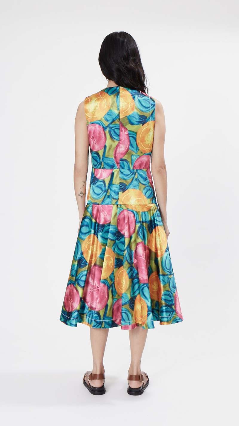 Marni Sleeveless Midi Dress - Lemonade