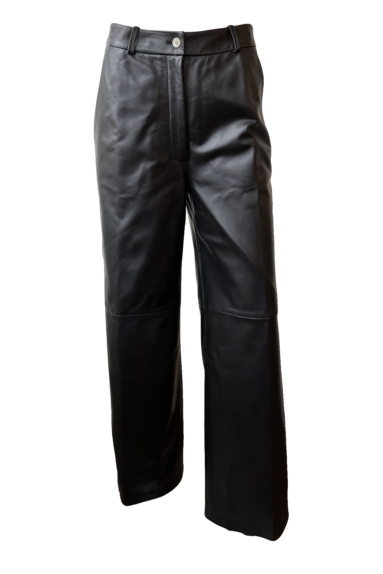 LouLou Studio Noro Leather Pants - Black | Garmentory