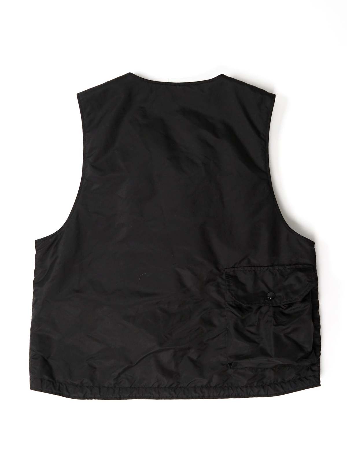 Engineered Garments Flight Satin Nylon Cover Vest - Black | Garmentory