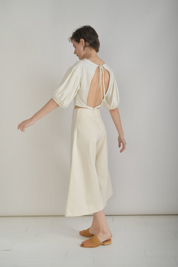 Town Clothes Quintana Culottes in Ginger Cotton Canvas