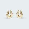 Annika Inez Small Ample Hinge Earrings - 14k Gold Plated - Thumbnail 2