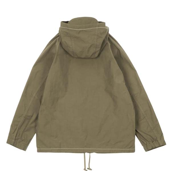 and wander NYLON TAFFETA HOODIE SWEATER - KHAKI | Garmentory