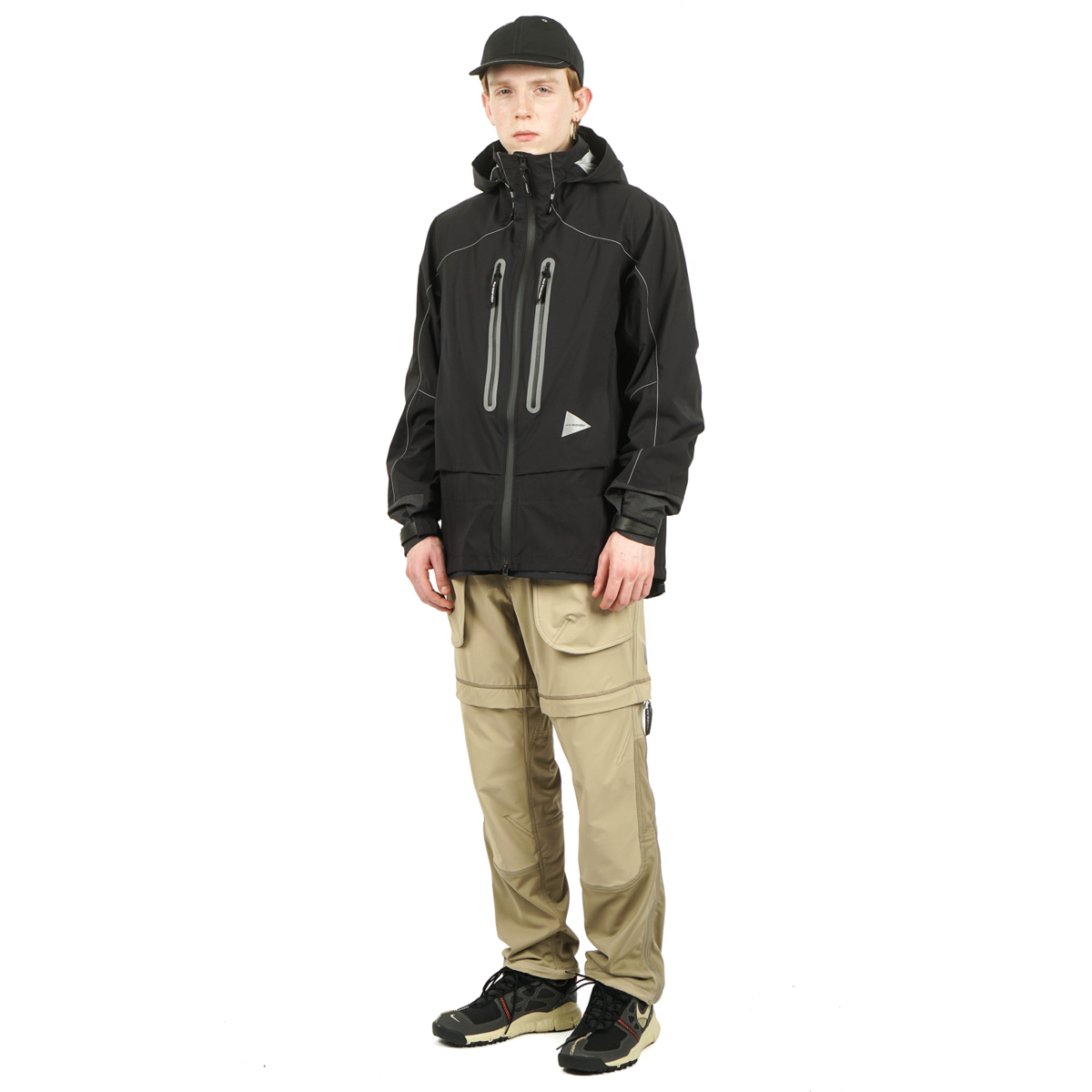 and wander PERTEX SHIELD RAIN JACKET - BLACK | Garmentory