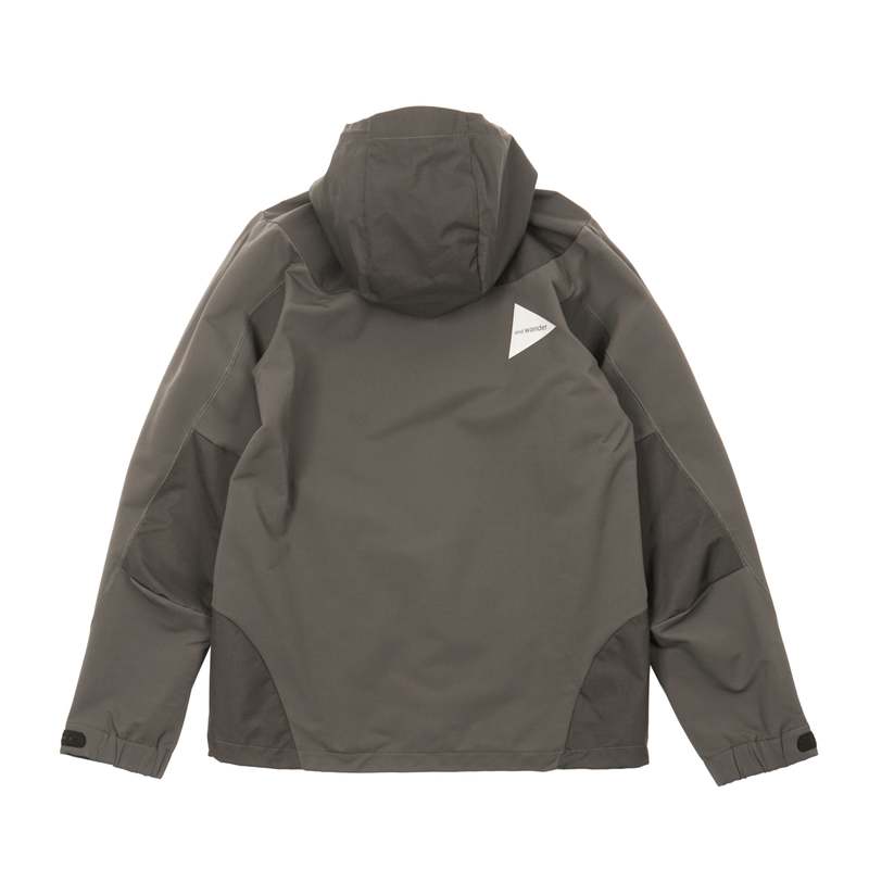 and wander STRETCH SHELL JACKET - CHARCOAL | Garmentory