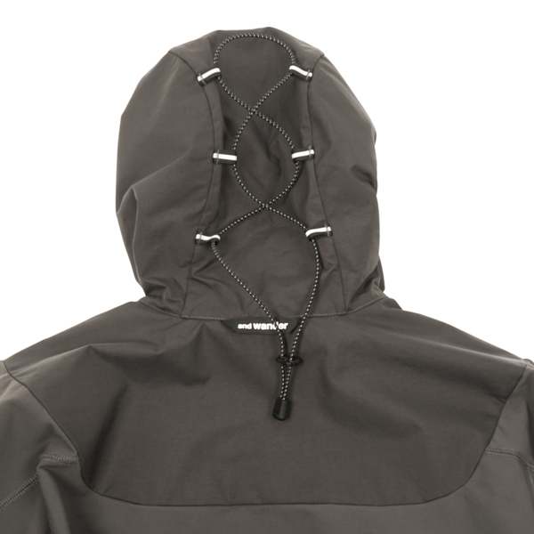 and wander STRETCH SHELL JACKET - CHARCOAL | Garmentory