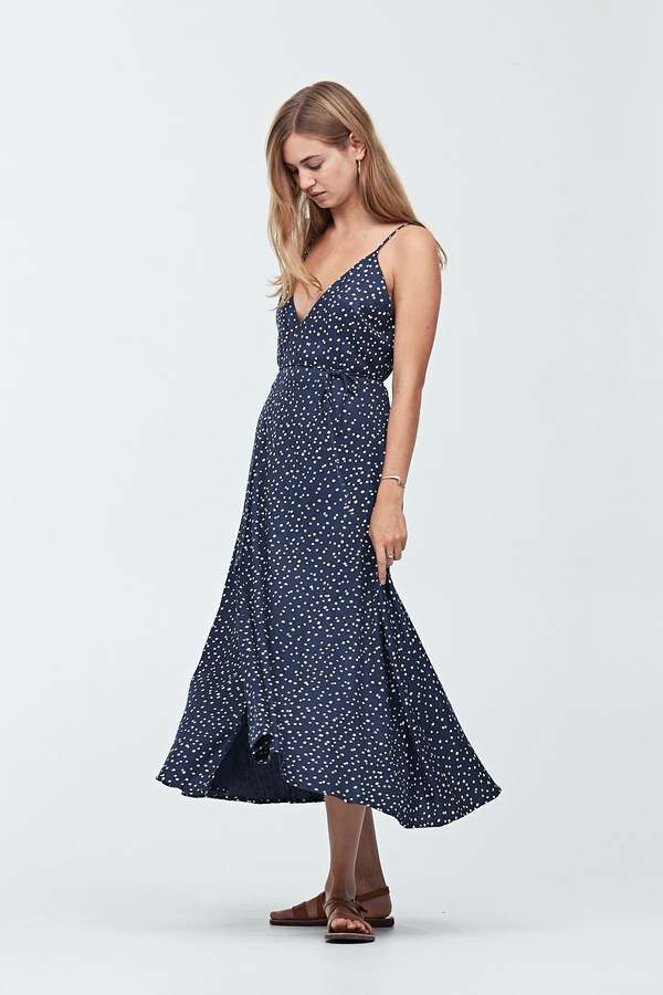 princess polly baby blue dress Herve Leger Navy Blue Bandage Knit Cap Sleeve Midi Dress M Herve Leger main image 1