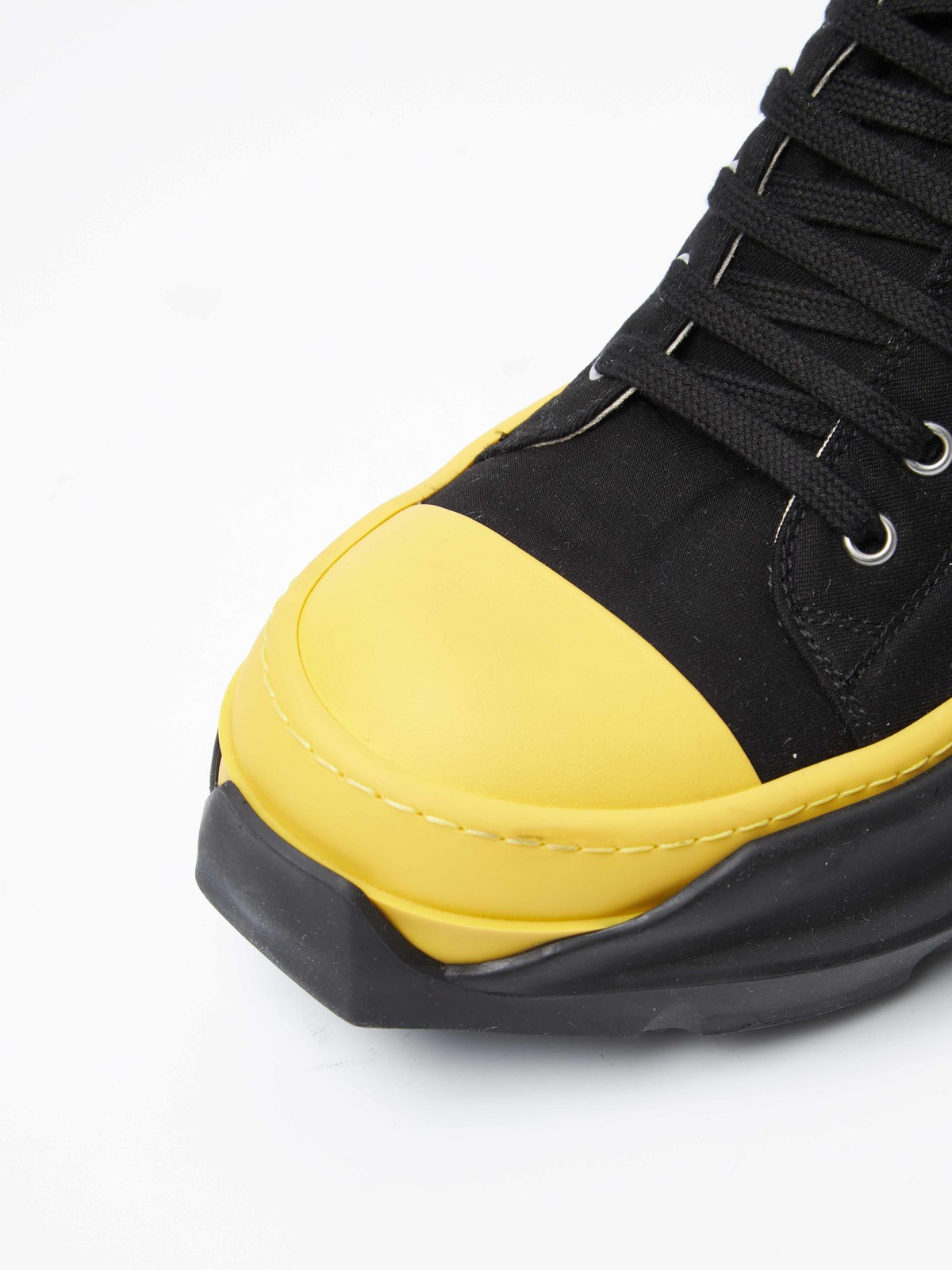 Rick Owens Drkshdw Abstract Sole Low Top Ramones Sneakers - Black