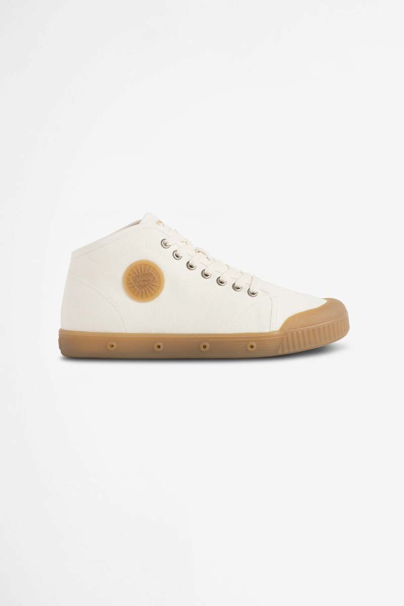 【SPRING COURT】B2 ORGANIC HEAVY CANVAS / オフホワイト ハイカットスニーカー B2 HEAVY CANVAS OFF WHITE／Spring Court