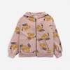 Kids Bobo Choses Sniffy Hooded Sweatshirt - Light Brown - Thumbnail 1