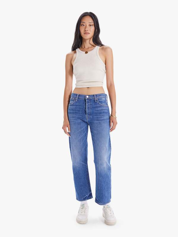 Mother Denim The Ditcher Crop Jeans - Broken Record | Garmentory