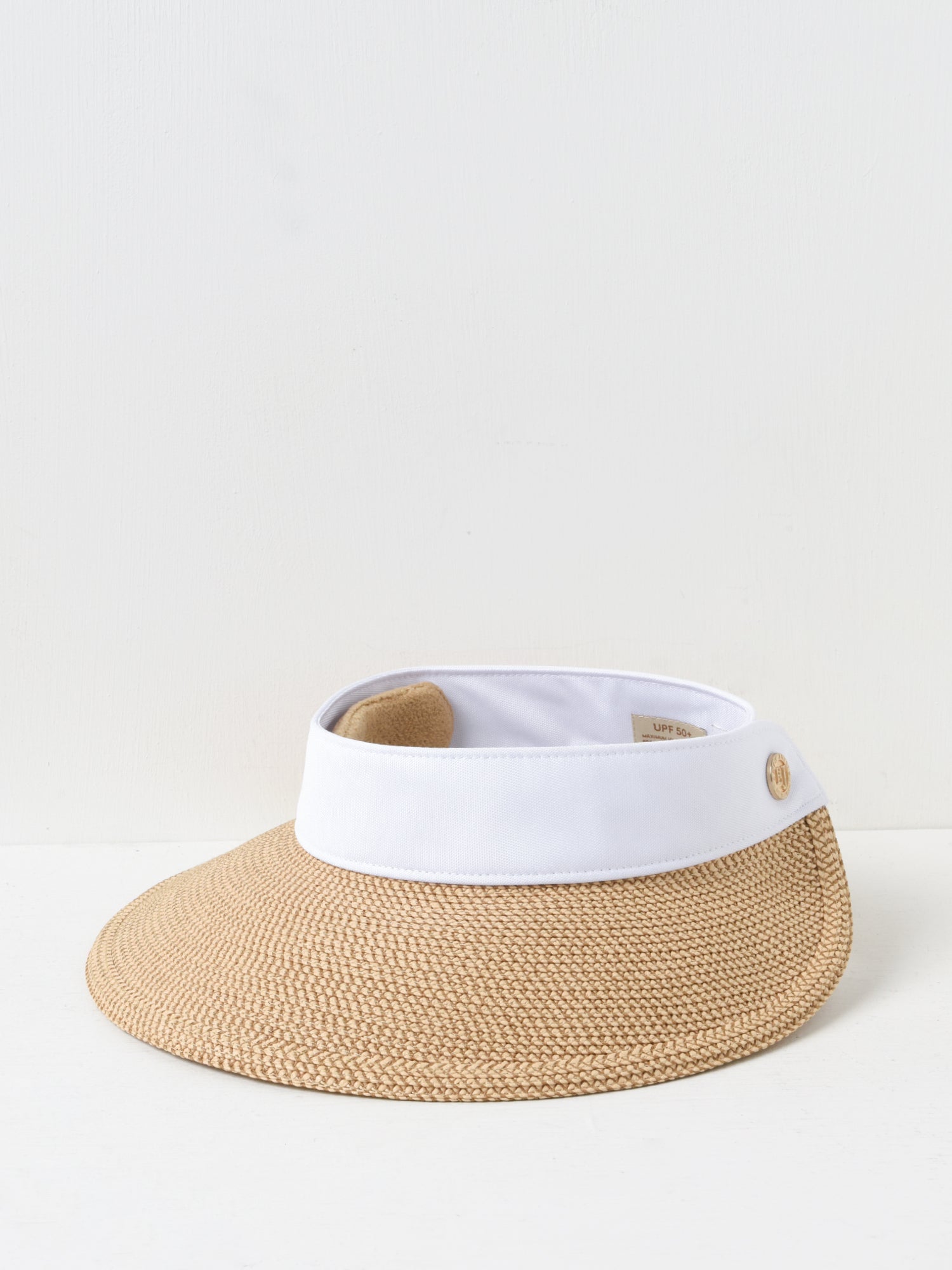 Eric Javits Squishee Halo Visor- peanut/white Eric Javits Visor  main image 3