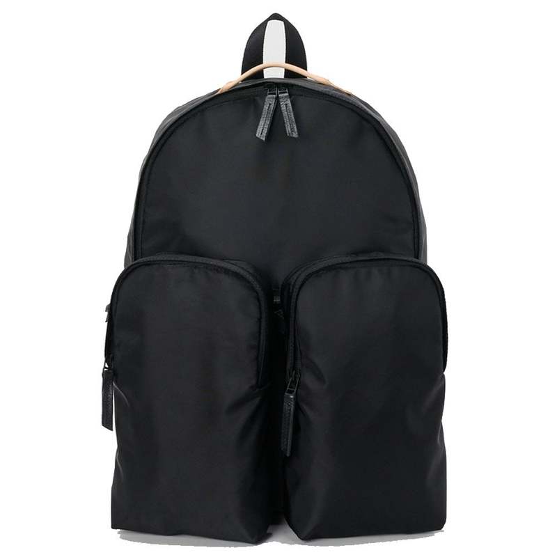 Hender Scheme Double Pocket Pack - Black | Garmentory
