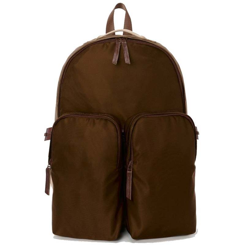 Hender Scheme Double Pocket Pack - Dark Brown | Garmentory