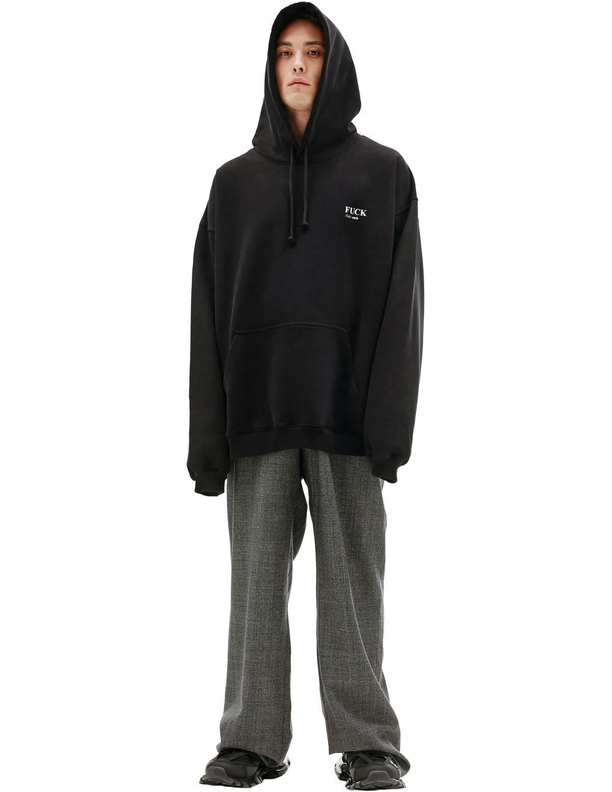 VETEMENTS Black Hoodie Fuck Verb Printed | Garmentory VETEMENTS Black Hoodie Fuck Verb Printed | Garmentory