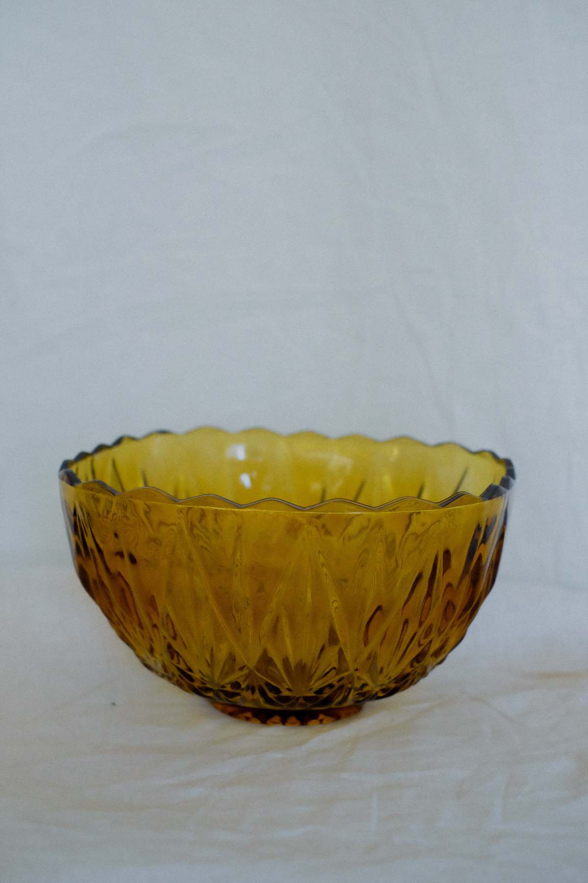 Vintage Glass Bowl - Amber | Garmentory