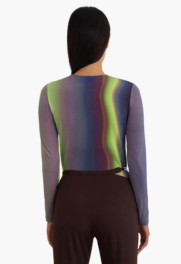 paloma wool iceland top グラデーション長袖トップス Paloma Wool Victoria Top - Scanned Waterfall Print | Garmentory