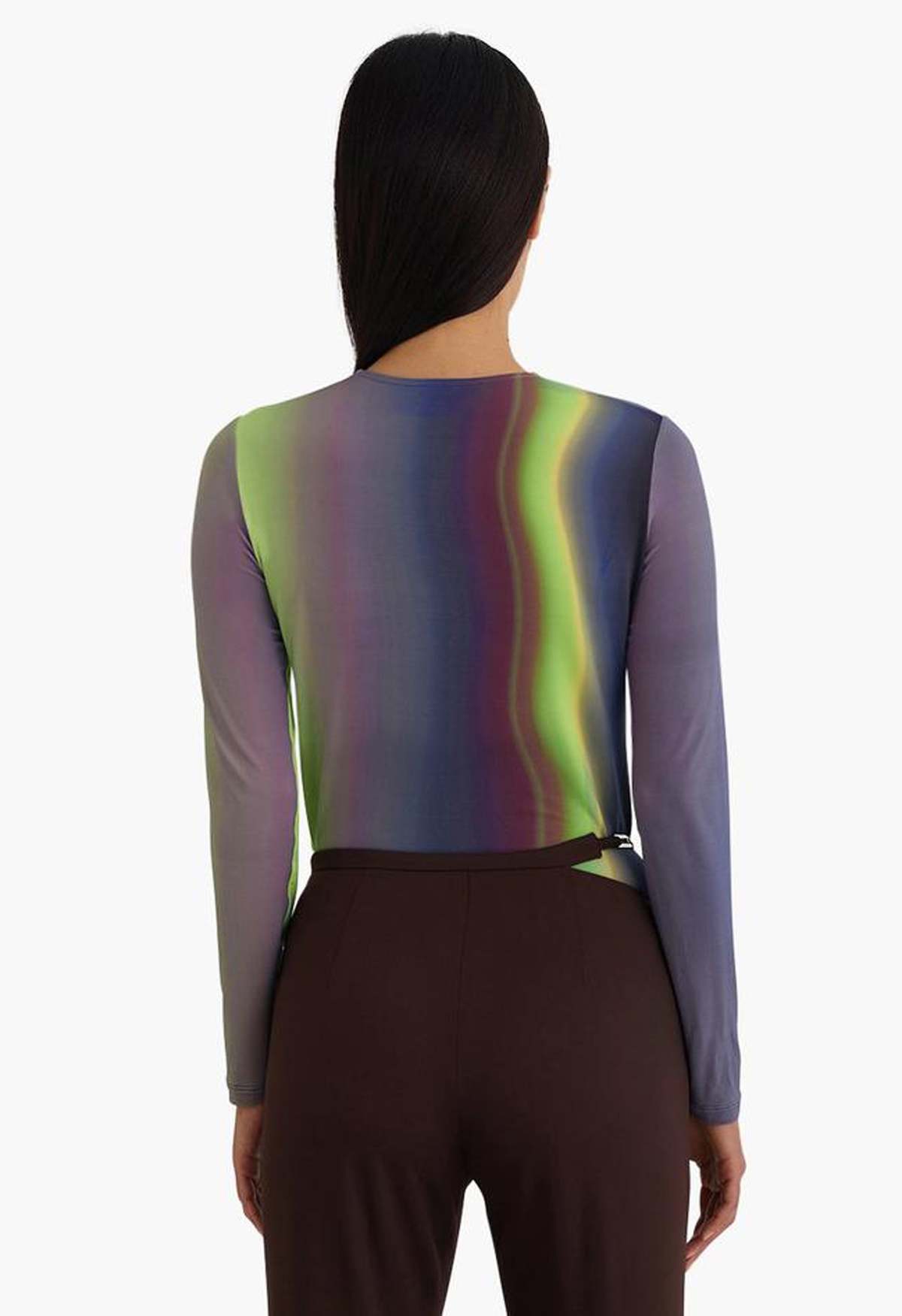 Paloma Wool Iceland Top - blue northern lights print