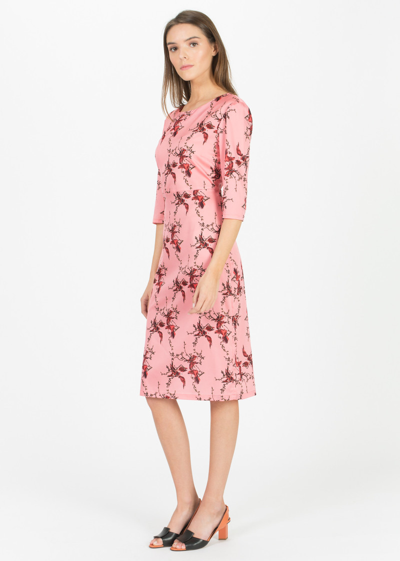 Laura Urbinati 3/4 Sleeve Silk Dress