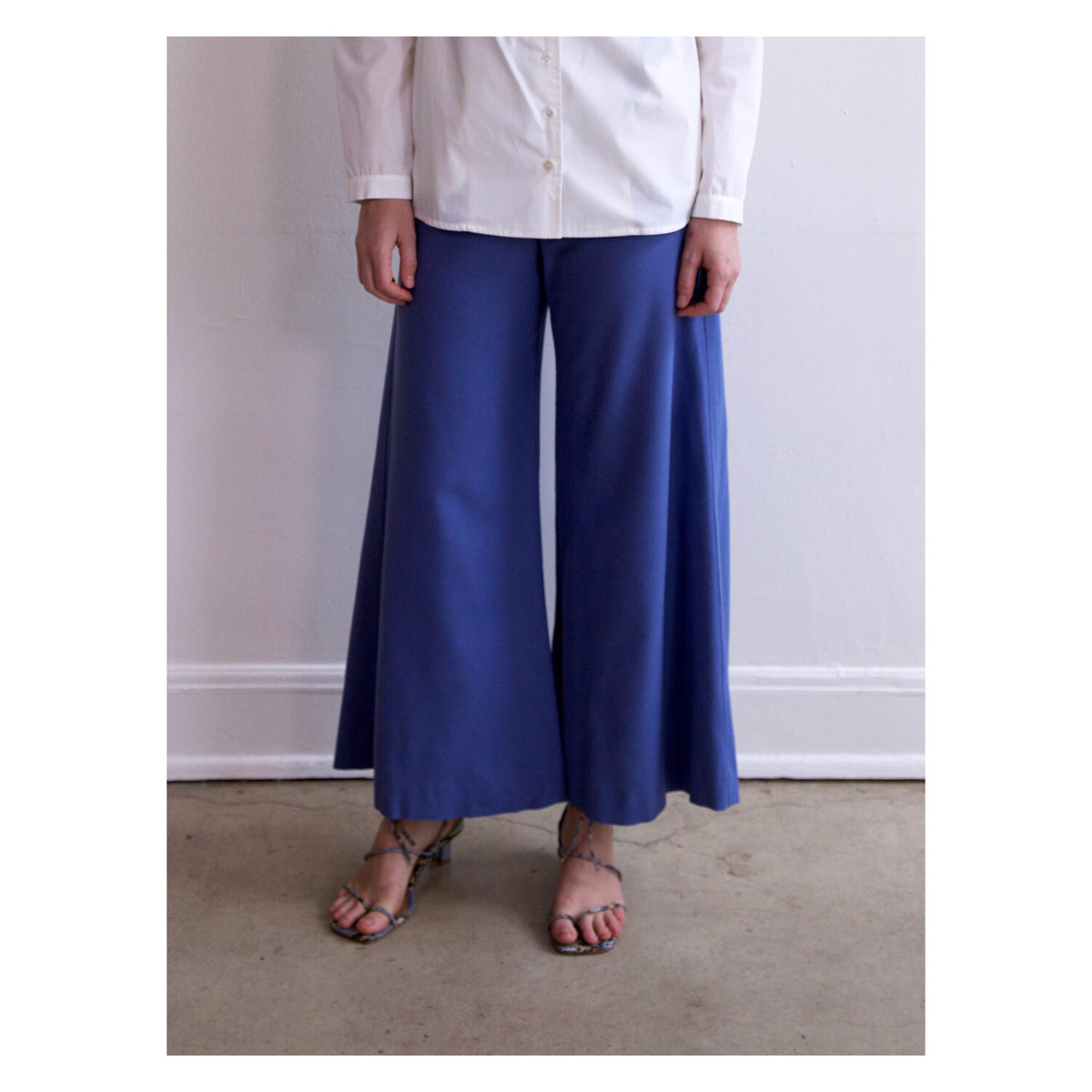 Town Clothes Quintana Palazzo Pant - Sapphire - Image 8 of 8