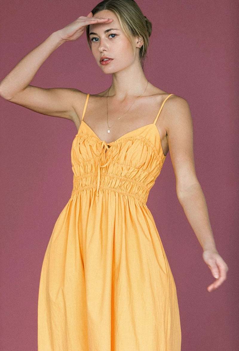 ciao lucia Contessa Cami Dress - Tangerine