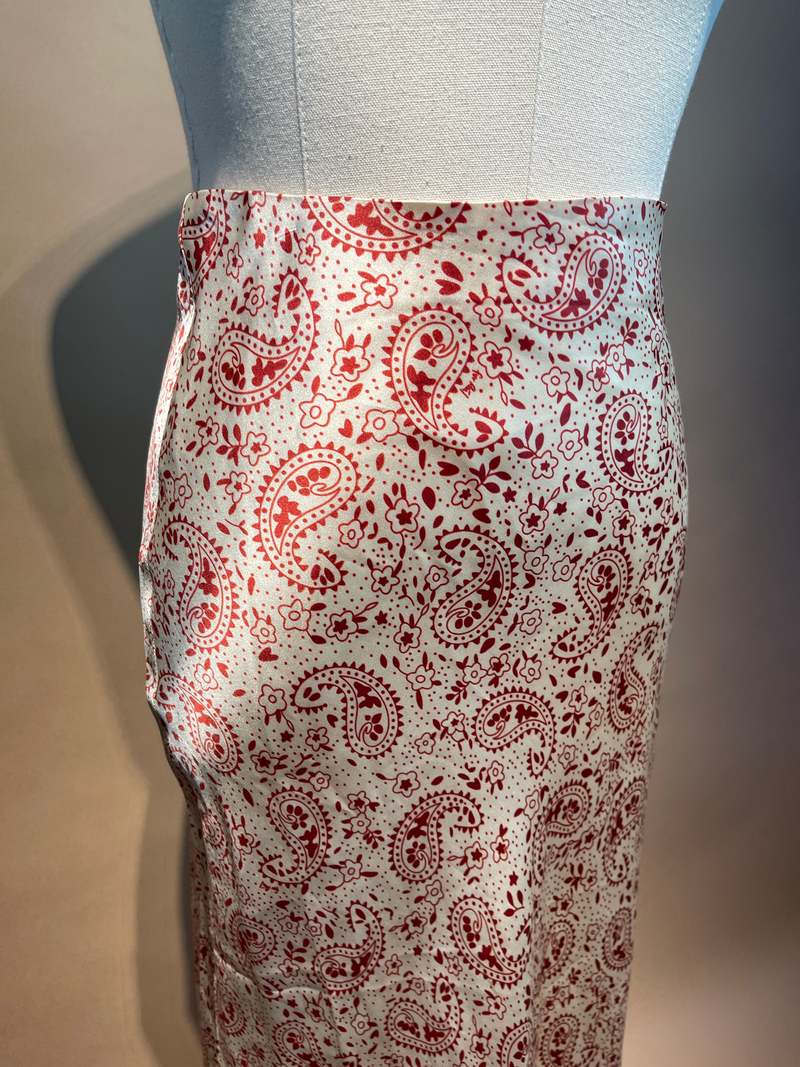 Realisation Par スカート S Georgia Sunburst | Printed Silk Maxi Skirt | Réalisation Par