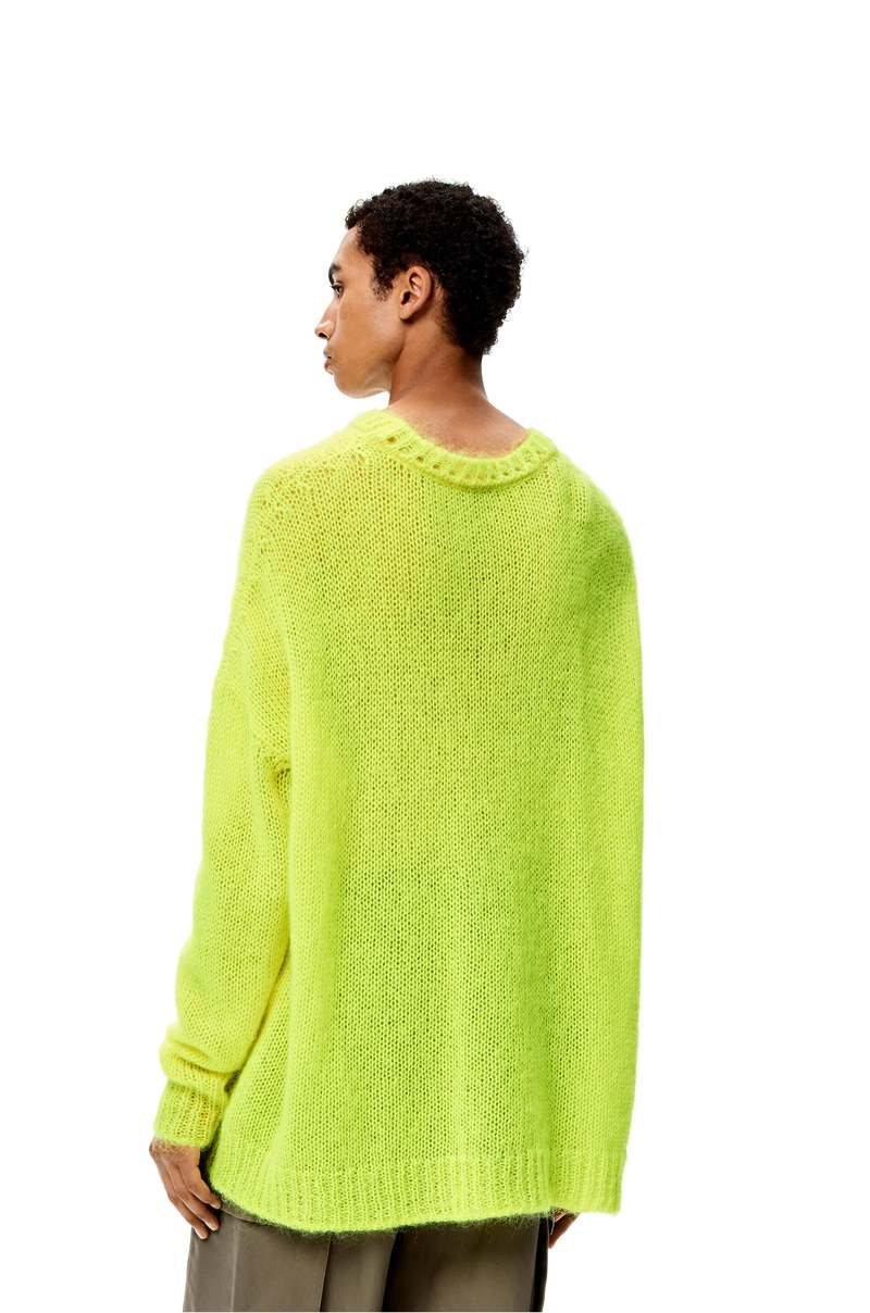 LOEWE Light Mohair Sweater - Fluorescent Yellow