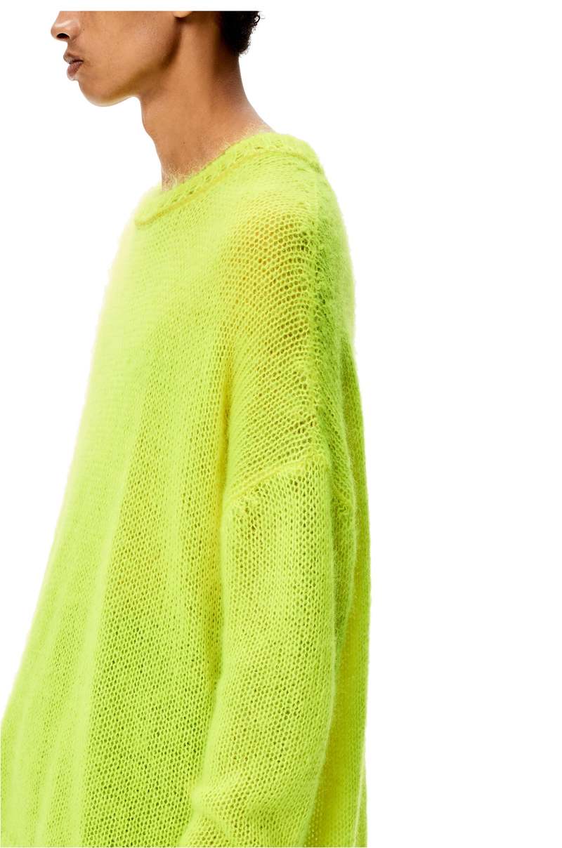 LOEWE Light Mohair Sweater - Fluorescent Yellow