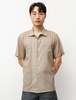 Engineered Garments Camp Shirt - Polka Dot Lawn Tan - Thumbnail 4