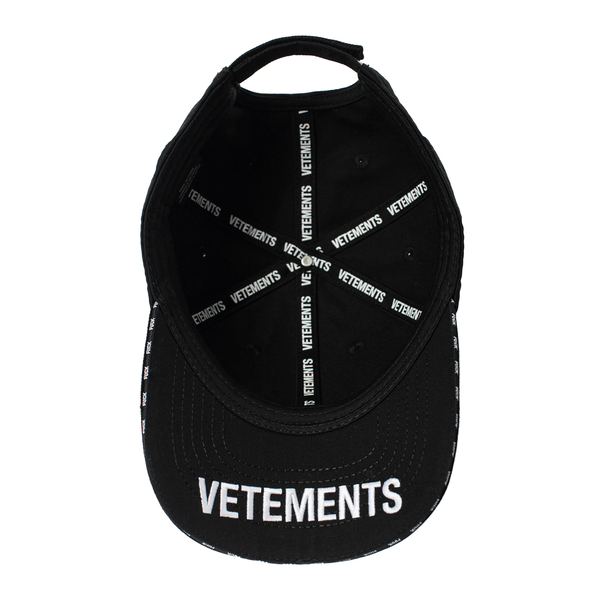 Vetements Embroidered Fuck Cap - Black | Garmentory