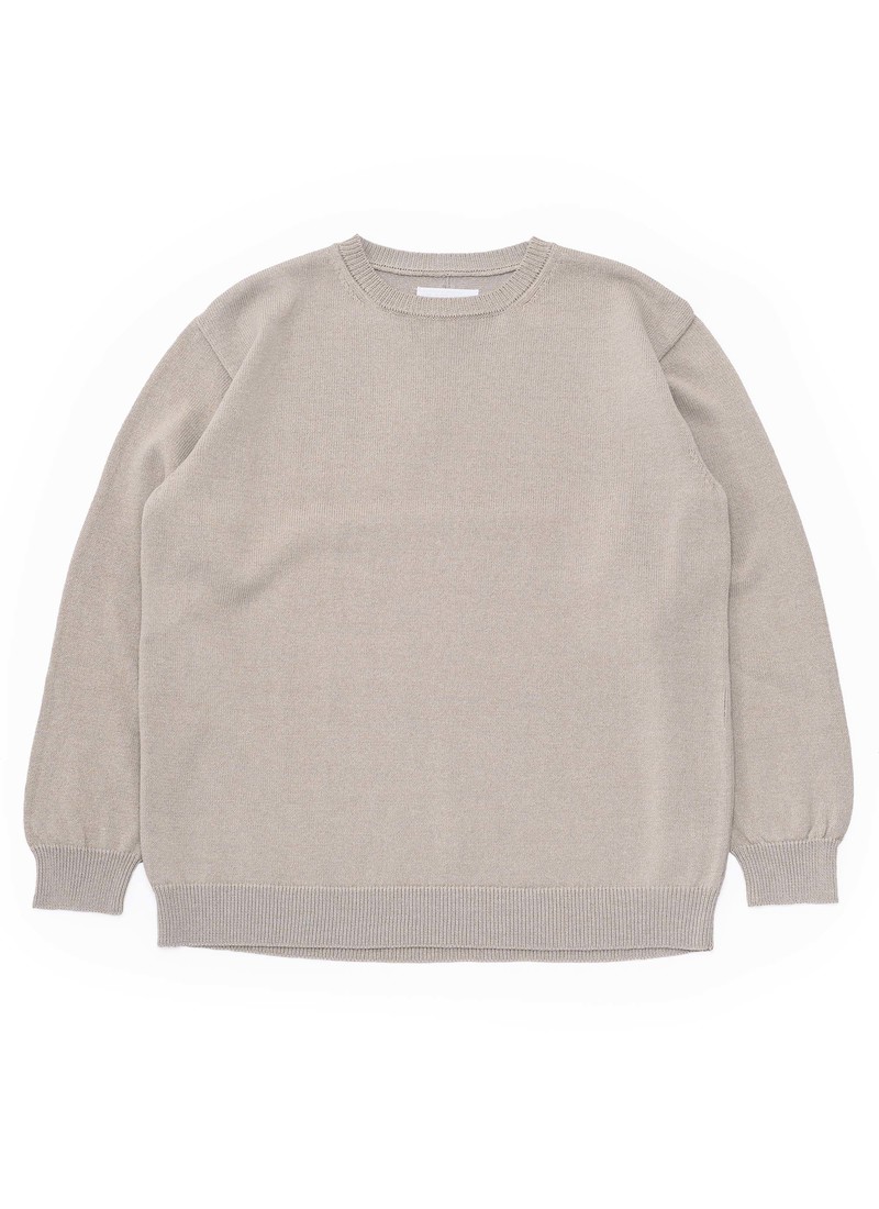 【在庫あり】 7g Nanamica Crew Garmentory | Beige - Sweater Neck トップス