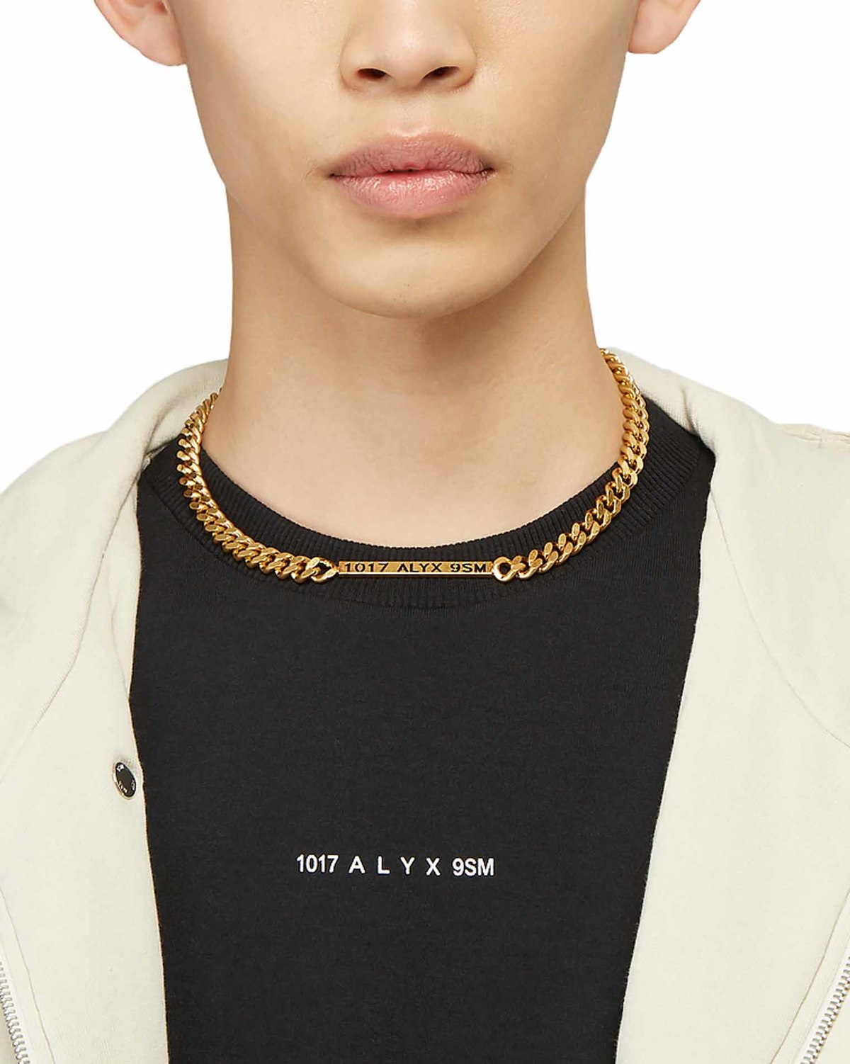 1017 ALYX 9SM Necklace with Logo and Rollercoaster Buckle - Gold 