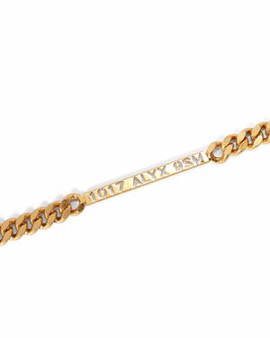 1017 ALYX 9SM Necklace with Logo and Rollercoaster Buckle - Gold 