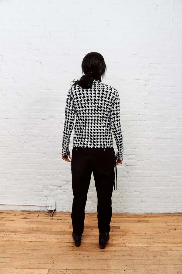 Junya Watanabe for Comme des Garcons Flocked Houndstooth Shirt